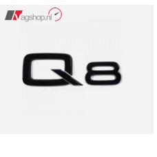 Audi Q8 Embleem Hoogglans Zwart 